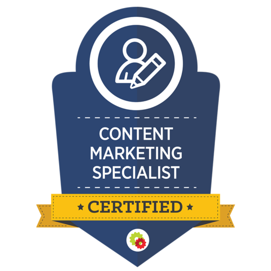 Content marketing specialist badge certification from digital marketer for alex khleif