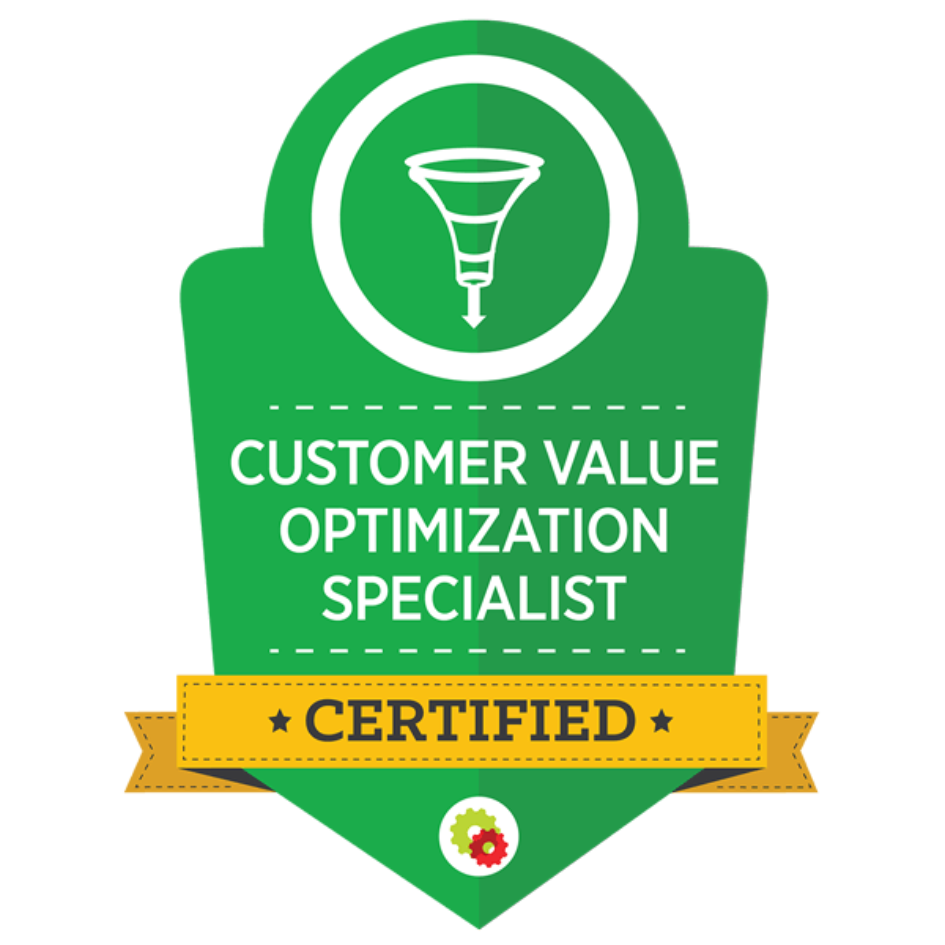 customer value optimization specialist badge from digital marketer for alex khleif