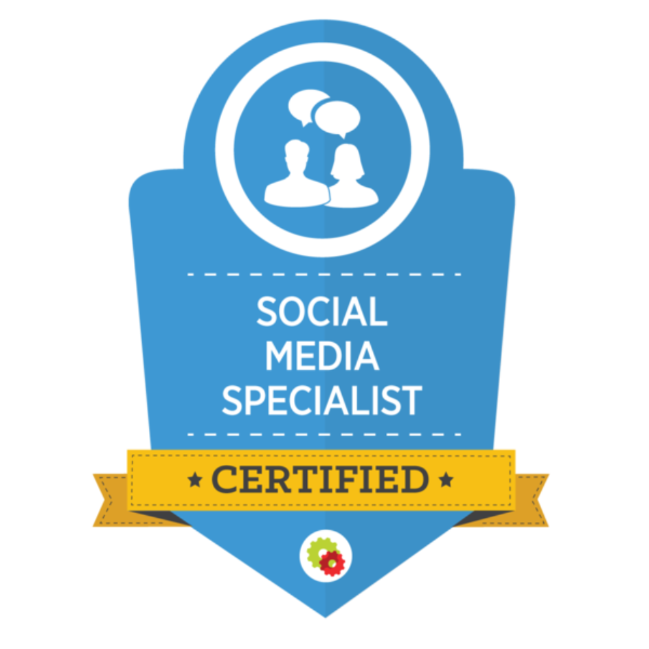 social media specialist certification badge from digital marketer for alex khleif